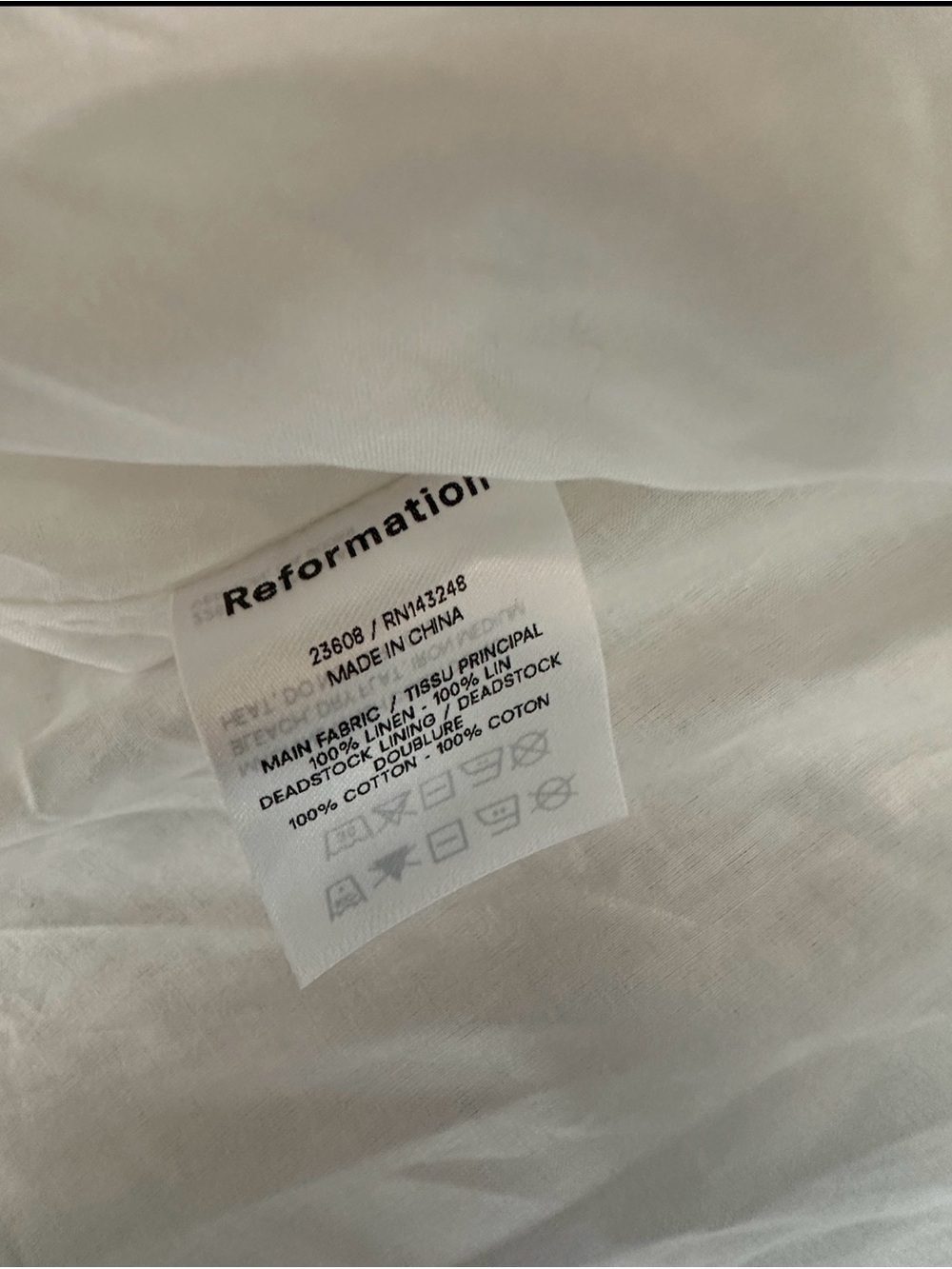 Reformation Amethyst Linen Dress. - Picture 7 of 9